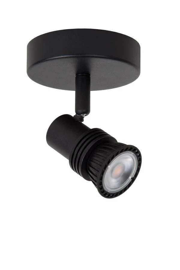 Lucide KIANTI - Ceiling spotlight - Ø 10 cm - 1xGU10 - Black - turned off